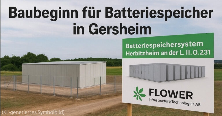 Grüne Saarpfalz begrüßen den Start des Batteriespeichers in Gersheim