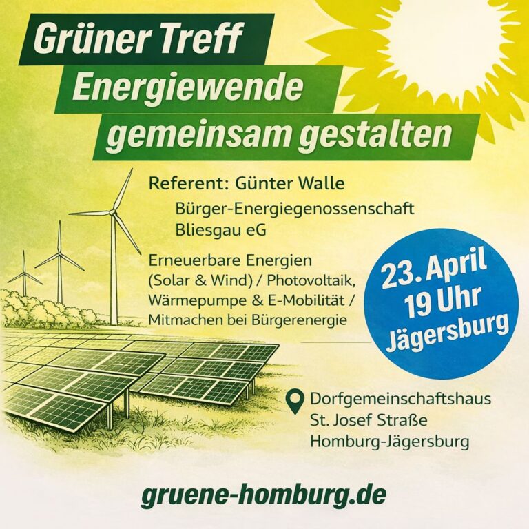 Grüner Treff in Jägersburg: Energiewende gemeinsam gestalten